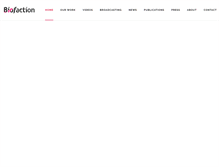Tablet Screenshot of biofaction.com